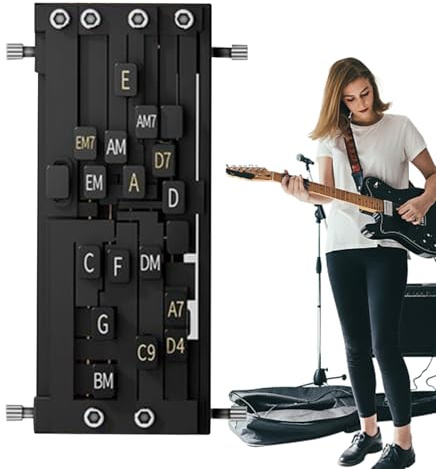 ETUCYNG Guitar Chord Trainer – Presser portatile per chitarra | Strumenti per basso per esercitarsi in famiglia, suonare adolescenti, giovani, amici, principianti professionisti