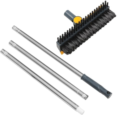 ARTSEWPLY Bathroom Floor Scrub Brush Stiff Bristles for Grout Cleaning Corner Brush for Hard to Reach Areas in Shower