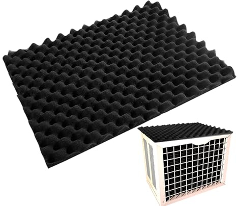 Almohadilla de para aire acondicionado, alfombrilla magnética, parte trasera resistente, almohadilla protectora para aire acondicionado, cubierta de ruido para unidades exteriores, refrigeración