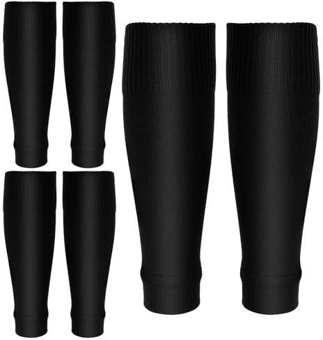 YBEATY 3 Pairs Kid Soccer Socks Soccer Leg Sleeves Girls Boys Football Tube Socks Athletic Knee High Sock for Youth Boys Girls Football Baseball Softball Accessories Team Sports Black