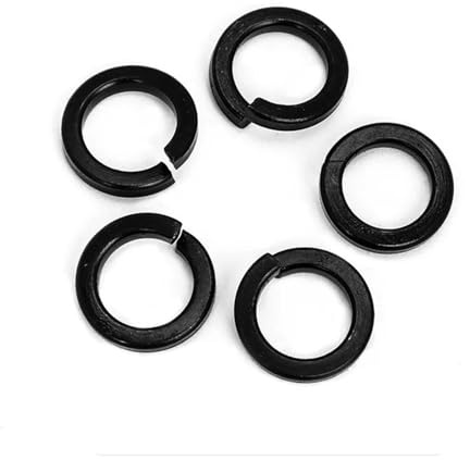 2/50 pz DIN127 GB93 Nero Grado 8. Rondella Elastica In Acciaio M1.6M2 M2.5 M3 M4 M5M6M8M10M12 M14 M16 M20 M24 Split Lock Guarnizione(50pcs M2)