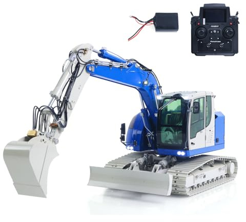 TOUCAN RC HOBBY JD Modèle 1/14 2 bras 7CH RC Pelle hydraulique Coupleur à libération rapide Métal Radio Control Pelleteuse Véhicule de construction Son léger