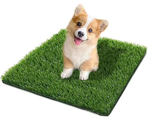SSRIVER 50*60CM Artificial Grass for Dogs Fake Grass for Dogs Professional Puppy Potty Trainer Replacement Dog Grass Pad for Indoor and Outdoor Dog Training Floor Protection