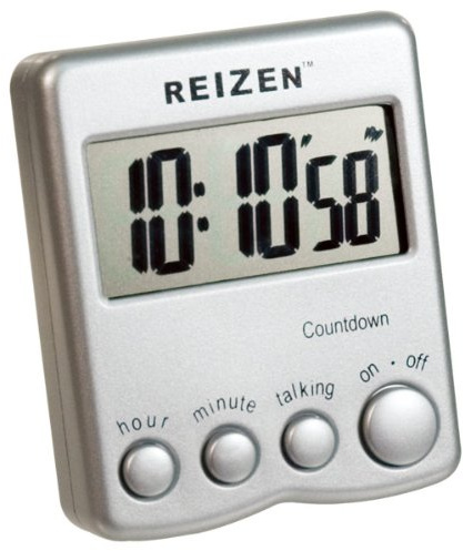 Talking Low Vision Count Down Timer - Silver