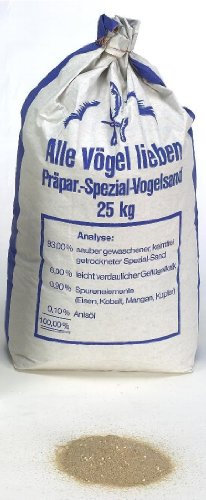 Sambrina Vogelsand fein mit Anis Kalk und Spurenelementen, 25 kg