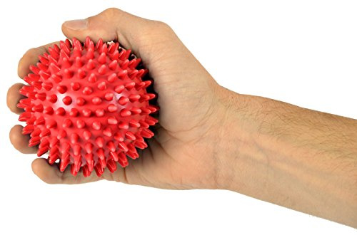 Mambo Max Igelball Igelball Massageball für Körper Hände Füße ideal für Yoga Fitness 9cm rot