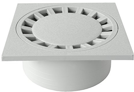First Plast CHPVC30G Chiusino Sifonato in PVC, Grigio, 300 x 300 mm