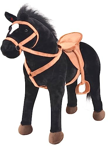 vidaXL Spielpferd Plüsch Reitpferd Plüschpferd Standpferd Plüschtier Reittier