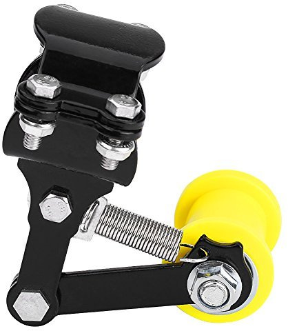 DEWIN Kettenspanner Motorrad, Simson Kettenspanner Einstellkettenspanner Schraube an der Rolle Motorrad Modifiziertes Zubehör Universalwerkzeug (Schwarz)