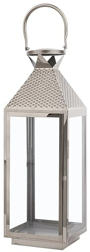 Dekorative Laterne Silber 55 cm Bali