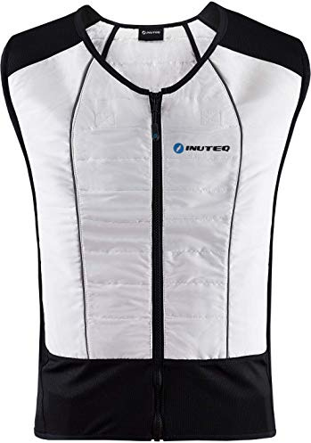 Inuteq Bodycool Hybrid 2in1 kylande väst, schwarz/weiß, S