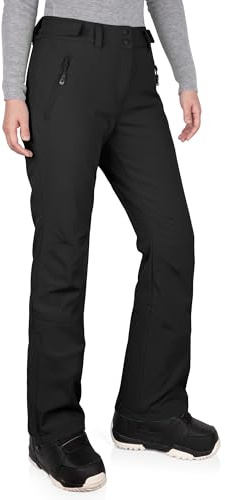 33,000ft Women's Ski Pants Waterproof Ski Trousers Snowproof Thermal Ladies Snow Pants Black 18 * 29L