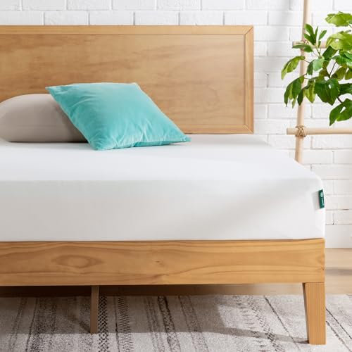 Zinus Madrass 180 x 200 cm, 20 cm hög, Super King-madrass, minnesskummadrass med grönt te