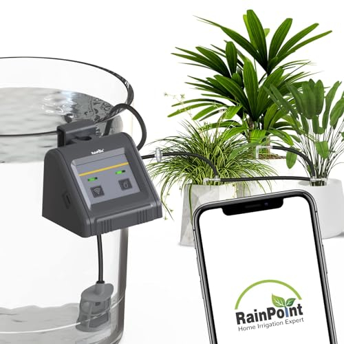 RAINTPOINT WiFi Automatic Watering System, APP Remote Control Self Watering System for Potted Plants, Drip Irrigation Plant Watering Devices for Holiday, Vacation