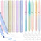 TAIHOBO 6 Stück Textmarker Pastell, Doppelseitiges Stifte Aesthetic School Stuff mit 5×0.7mm Gelstifte, Keine Blutung Highlighter Pen Schulsachen Aesthetic Stuff, Pastell Textmarker für Bibel Marker