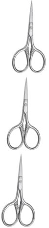 DOITOOL 3stücke Stainless Steel Bartschere Für Männer Präzise Trimmerschere Für Gesichts Und Körperbehaarung Langlebig Leicht Zu Handhaben Für Stilvolle Bartpflege Silber