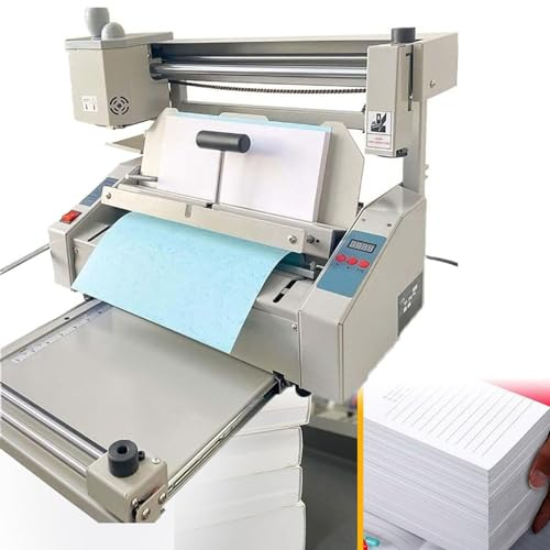 DPLXFPP A4-Buch-Desktop-Bindemaschine, Heißkleber-Buchpapierbinder Mit Fräsrücken, Rauerer Bindemaschine, Manueller Heißkleber-Buchbinder Für Papierbücher, Alben, Notizbücher