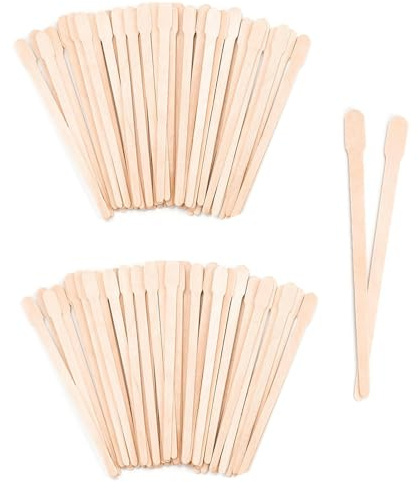 200pcs Wooden Wax Sticks - Disposable Wooden Waxing Spatulas - Small Sizes Eyebrow Waxing Applicator Spatulas for Facial/Lip Hair Removal,Eyebrow Wax Sticks Wax Applicator,Wooden Wax Spatulas Kit