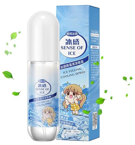 Spray refrescante | Spray corporal fresco | Alivio refrescante para la piel | Spray refrescante de verano, spray corporal calmante y calmante para sofocos, spray refrescante de verano para actividades