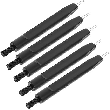 Healeved 10piezas De Limpieza para Amplificadores Auditivos Accesorios De Limpieza U-Shape y Cepillo para Auriculares Eliminación De Cera y Residuos Tubos