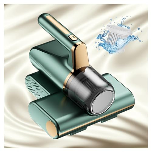 BesBet Aspiradora para Sofas Y Colchones, Elimina El 99,9% De AléRgenos Y áCaros del Polvo Aspirador Colchones VibracióN De Alta Frecuencia, IluminacióN Ultravioleta Aspiradora Antiacaros,Green