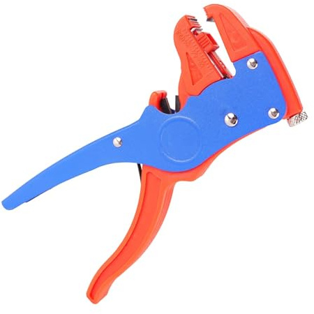 Automatic Quick Wire Stripper and Cutter, Electrical Cable Stripping Tool Adjustable for 14-24 AWG Cables with Eagle Nose in 7 Inch