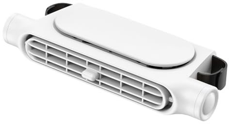 Gcerfby Ventilateur de siège de voiture électrique silencieux avec batterie rechargeable de 3000 mAh, 17/8/3 cm, facile à installer, portable pour camion, van, camping-car