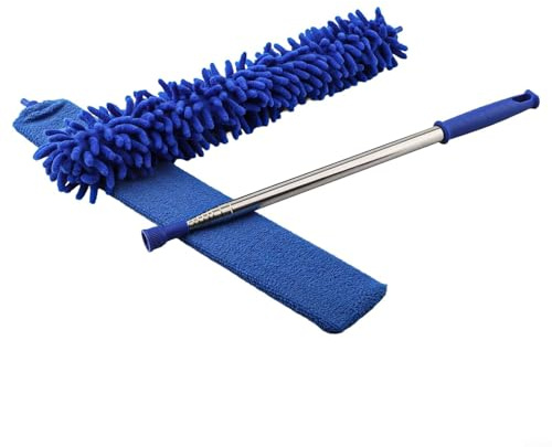 Spolverino telescopico leggero per rimuovere rapidamente la ragnatela e la polvere, materiale lavabile