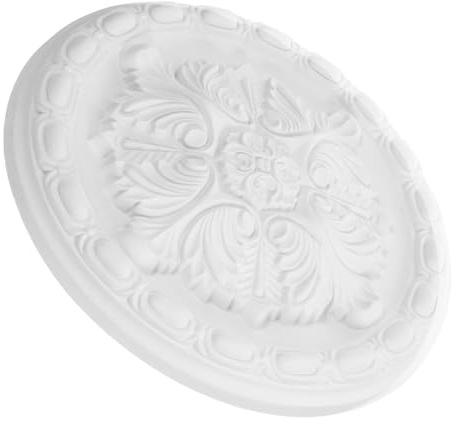 Cabilock Medaglione Soffitto Decorativo in Poliuretano Per Lampade e Ventilatori Design Francese Elegante ø Per Soggiorno e Camera Da Letto Facile Da Installare e Resistenti