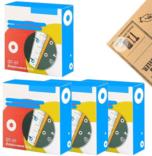 1000 Stück Lochverstärker Selbstklebend,Lochverstärkungsringe,Lochverstärker Selbstklebend Transparent,Verstärkungsringe Selbstklebend,Ringlochverstärker,Lochverstärker Für Büro, Schule, Heimbedarf