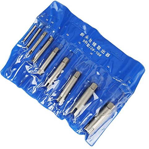 Semme Ensemble d'Extracteur de Tarauds Cassés en Acier – Extracteur de Vis Dénudées en Acier Rapide pour un Retrait Rapide des Vis et Boulons Rouillés, Cassés ou corrodés. (Type 1)