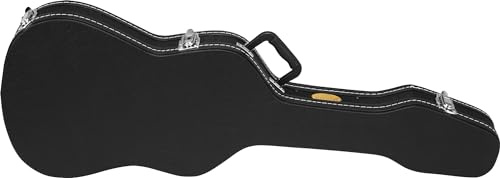 Rocktile Étui Guitare Deluxe E-Guitare - Similicuir, Doublure Douce, Compartiment Intégré, Poignée, Fermeture À Clé - Dimensions Intérieures (LxPxH) : 104,5 x 35 x 8 cm - Noir