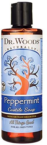 Dr. Woods Shea Vision Pure Castile Soap Peppemint with Organic Shea Butter - 8 fl oz - Pack of 2 by DR. WOODS