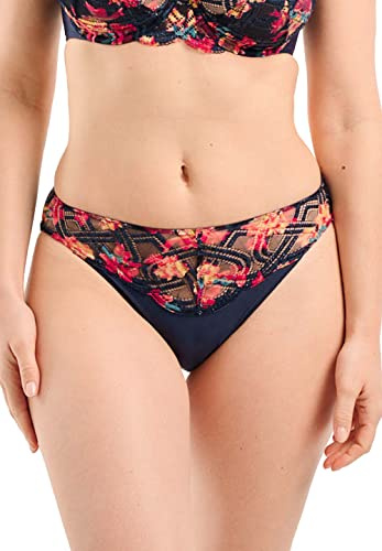 SANS COMPLEXE Elise FANTAISY_60PAH62 Slips, Imprime Bleu Marine & Fleurs, 46/48 Femme
