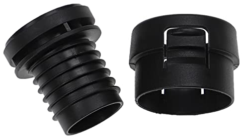 vhbw 2-teiliges Reparatur-Set Staubsauger-Schlauch kompatibel mit Miele Total Care, Turbo Staubsauger - Schlauch-Instandhaltung Schwarz