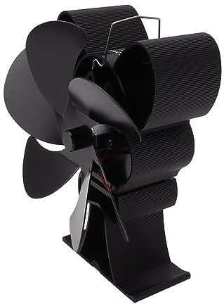 Wärmebetriebener Ofenventilator mit 6 Flügeln, Holzofenventilator, Geräuschloser Betrieb, Gute Wärmeleitfähigkeit für die Küche