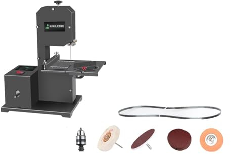 SHERAF Kleine vertikale Holzbearbeitungs-Bandsägemaschine for den Haushalt, Drahtsägemaschine, Schneidemaschine, Stichsäge, Formsäge, Metallsäge, Tischkreissägemaschine (Color : 800W Package 3)