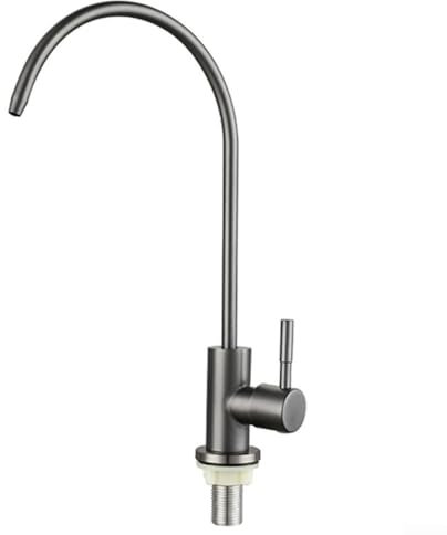 Küchenarmatur Einhebel-Küchenarmaturen, Spültischarmatur mit 360° schwenkbarem hohem Auslauf, Edelstahl Wasserhahn Kompatibel mit G1/2 und G1/4 Rohren