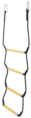 Amagogo Bootsstrickleiter, Marine-Strickleiter, Hochleistungs-Einstiegsleiter, Kletterleiter, Badeleiter, zum Kajakfahren, Motorboot-Kanufahren, Vier Reifen