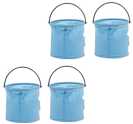 LALAFINA 4pcs Collapsible Wash Basket Fine Detail Paint Brush Paint Brush Washer Laundry Basket Foldable