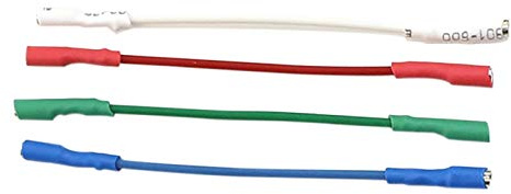 Asyduey Platten Spieler Grammophon Führen Kopfschale Stereo Patrone Plattenspieler Player Kopfschale Drähte 4-Teilig für Den Austausch Von Plattenspielern