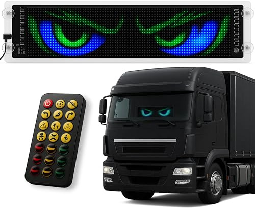 Stick Olivier® Hintergrund für Kabine LKW – personalisiertes Schild mit Vornamen, Größe 59 x 18 cm, RGBW LED-System [Zubehör für LKW im Innenbereich]