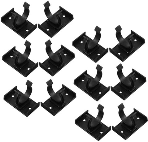 POPETPOP 12pcs Adjustable Skirting Board Clips for Furniture Reusable Toe Kick Brackets for Kitchen Snap Installation Compact Portable Design