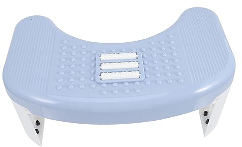 HAMPPLIES Sgabello Wc in Plastica Sgabello Gradino per Bagno Poggiapiedi Antiscivolo per Wc Accessorio per Bagno Adatto Donne Uomini e Ragazza