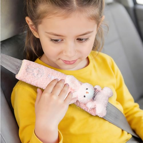 APKOL Gurtpolster Auto Kinder Rosa Süß Kaninchen, Weiche gurtpolster | Kinder, Universal autogurt polster, gurtschoner auto,sicherheitsgurt polster, Geburtstagsgeschenke, Weihnachten, Geschenke