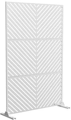 Valla de jardín de metal, pantalla portátil para balcón, divisor de habitación y pared de separación para dormitorio, sala de estar, baño, oficina y escuela (90 x 180 cm), versátil