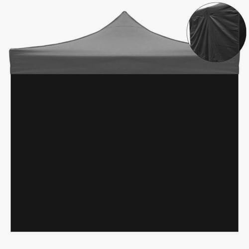 Bâche Latérale Noire Imperméable De Rechange 3X2M pour Tonnelle Pliante