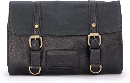 ASHWOOD - Leder - Wäschetasche/Rasierentasche Kulturbeutel Hammersmith - Schwarz