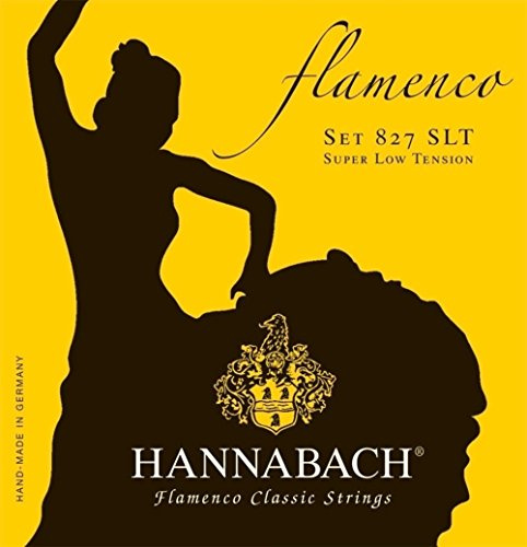 Hannabach Klassikgitarrensaiten Flamenco Serie 827 Super Low Tension 3er Diskant Satz Made in Germany - 8278SLT