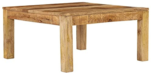 vidaXL Mangoholz Couchtisch 80x80x40 cm Kaffeetisch Beistelltisch Sofatisch